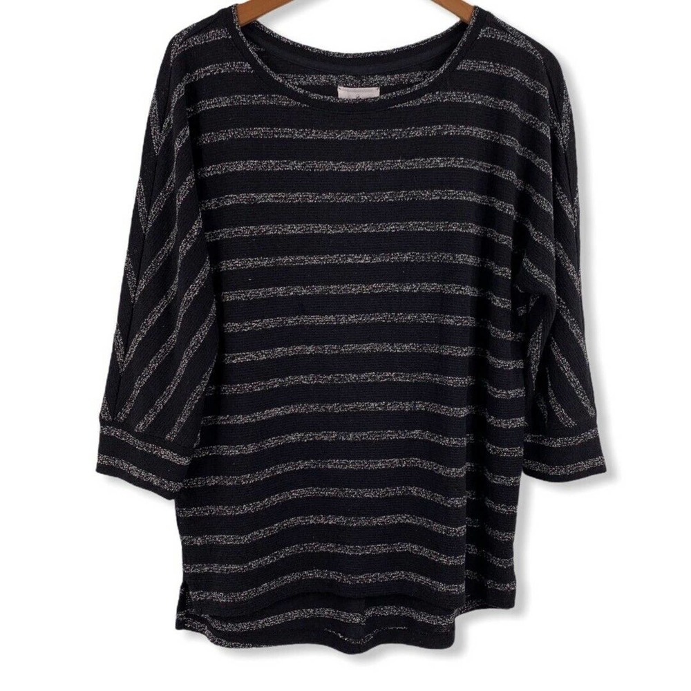 Lou &‎ Grey Black Stripe Sweater Medium